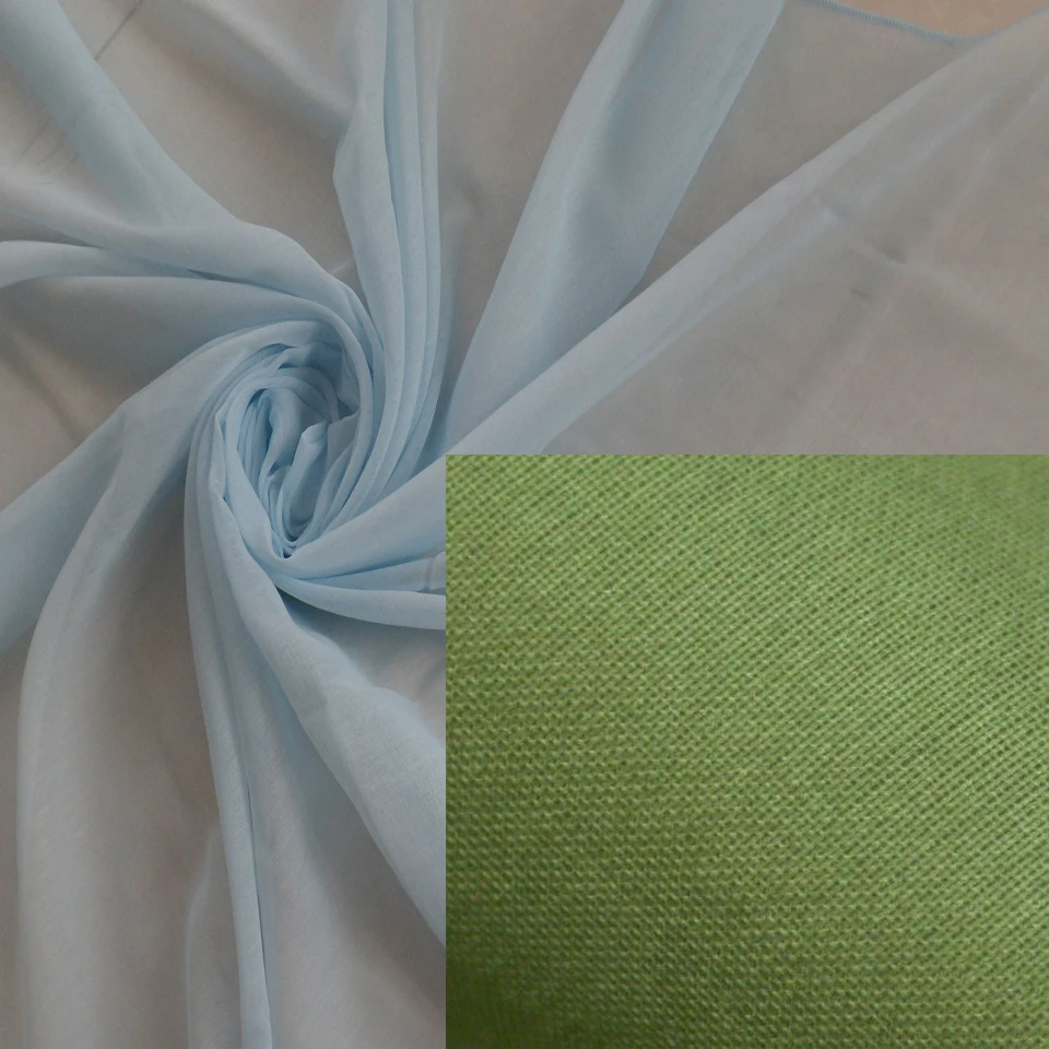 High Twist Polyester Japanese Voile Fabric With Closed