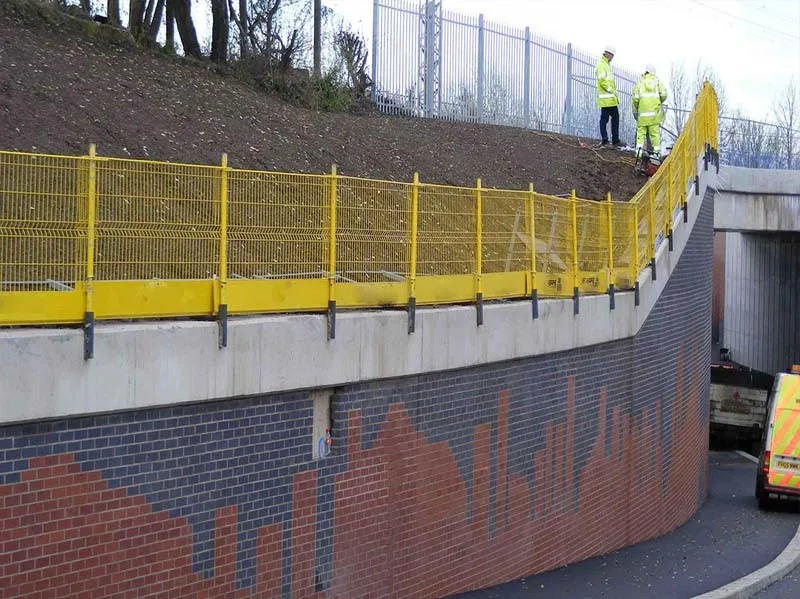 High Security Steel Mesh Edge Protection Barrier,Construction Site