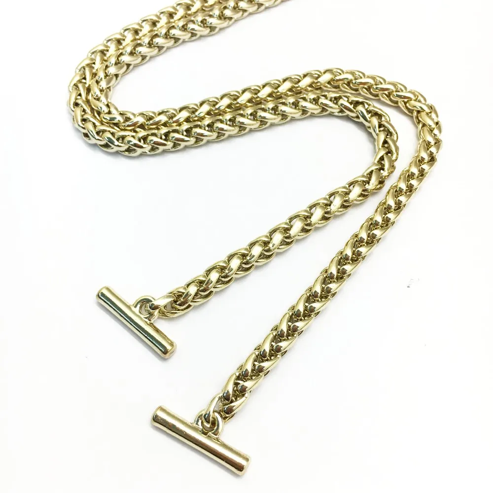 Factory Wholesale Light Gold Metal Chain Straps Purse Straps Other Bag