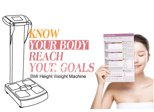 Gym use bosy analyzer machine body fat anlyzer body shaping weight loss machine