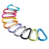 Aluminum D Shape Spring Clip Outdoor Camping Carabiner Hook