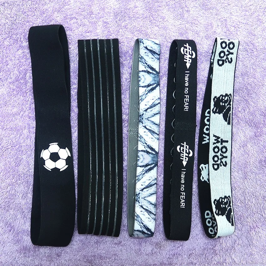 Thin Sport Headband Adjustable Elastic Rubber Band For Running Silicone Grip Head Bands Yoga