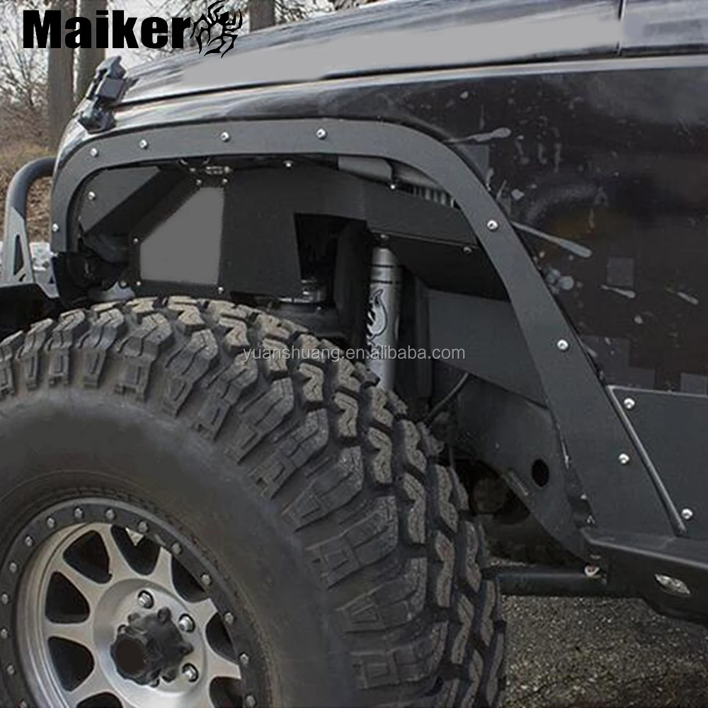 Wheel Arch For Jeep Wrangler Jk 2007+ Fender Flares Set Fit Car Body