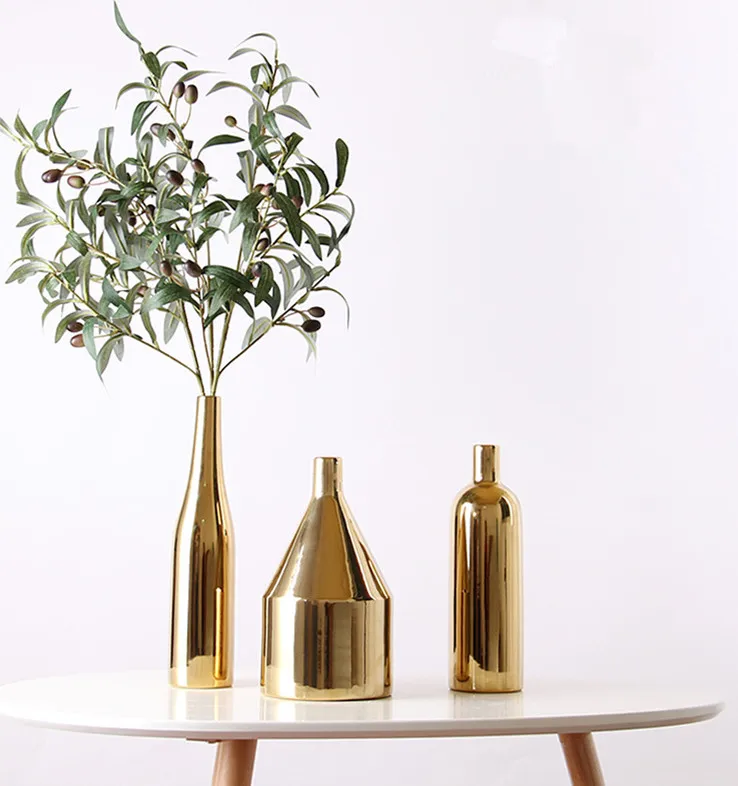Modern Fashion Gold Wedding Tall Vase Large Flower Vase Hotel House Decoration Buy Vase Gold