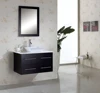 Wall Mounted Four Drawers Wooden Hotel Bathroom Make Up Vanity with Mirror