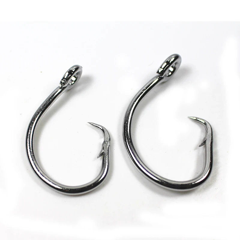 Stainless Steel Tuna Circle Fishing Hooks Big Game Saltwater Fishing ...