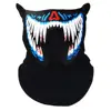 High quality LED Custom Light Up Sound Activated El Panel Mask for Party
