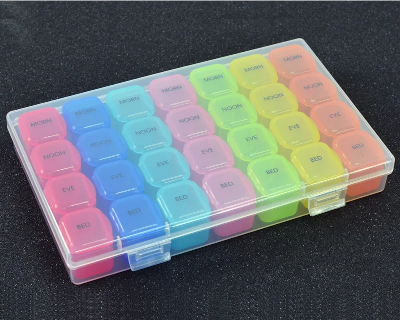  Wholesale Medical Supply Portable Plastic Monthly /7 Day Medicine Pill Box