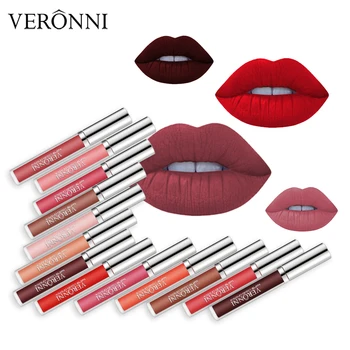 Veronni Liquid Matte Vegan Lipstick Waterproof Red Lip Makeup Tattoo Lasting Tint Plumper Lip Gloss Rouge A Levre Mat Labiales Buy Vegan