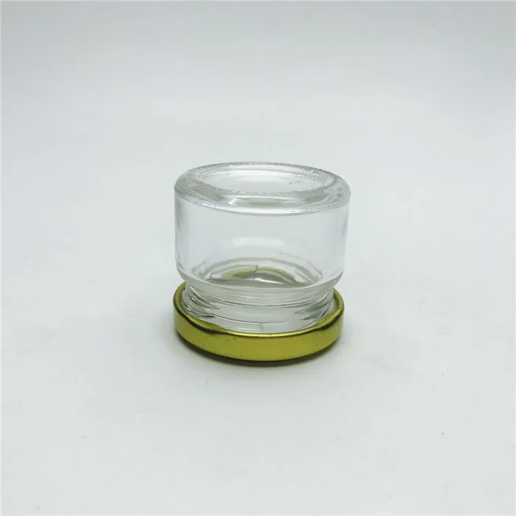 30ml Mini Small Glass Jar Honey Gold Lid - Buy Jars Glass Honey,Honey ...