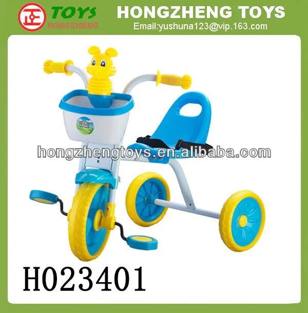 
Alibaba china wholesale tricycle hot sale Children tricycle with Seat belts and basket,ride on toy for kids H023401 