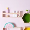 Wholesale Natural Color Wood Craft,Customizable Wood Wall Shelf For Bath Room Citchen Room