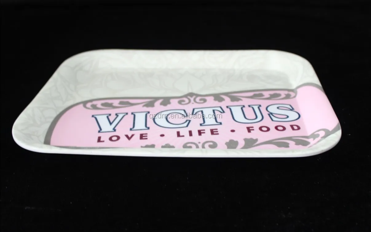 13inch Melamine rectangle tray ,Plastic food tray for Restaurant