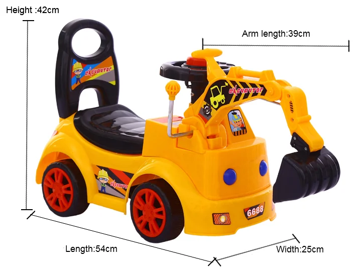 Rc Excavator Kids Toy Excavator Car 2.4g 11ch Metal Engineering Digger