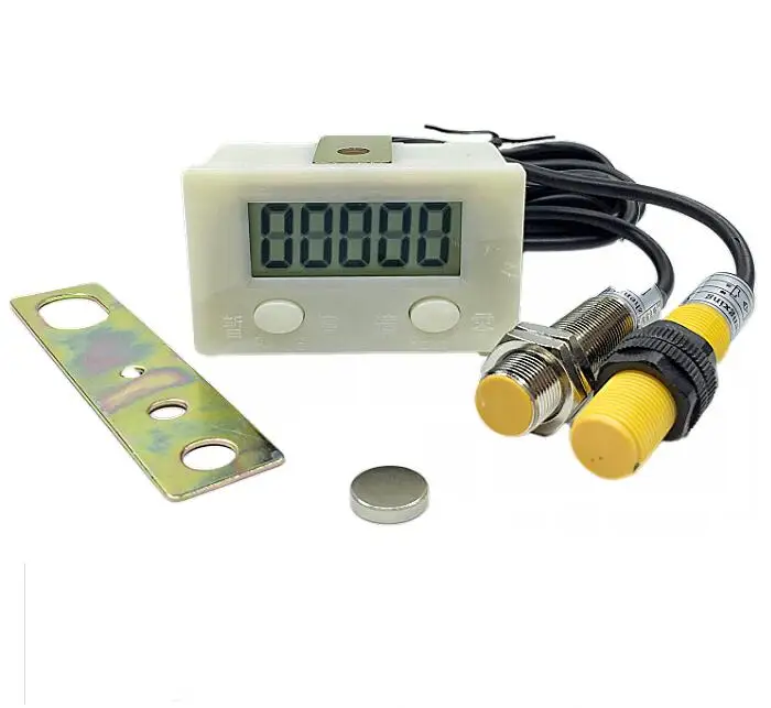 Digital Electronic Counter Punch Counter With Microswitch Reset Pause 5 Digit 