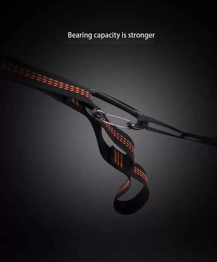 Hammock accessory Cheap Portable Easy Setup camping Non-Stretch Tree Friendly Hammock  adjustable loops Tree hammock Straps