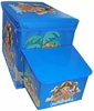 Prime Kids Portable and Foldable School Bus Laundry Box with Sitting Stool Storage Box