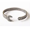 Factory Sale Motorcycle Jewelry Antique Wrench Tools Stainless Steel Bangle Opening Gold Men Tool Bracelet