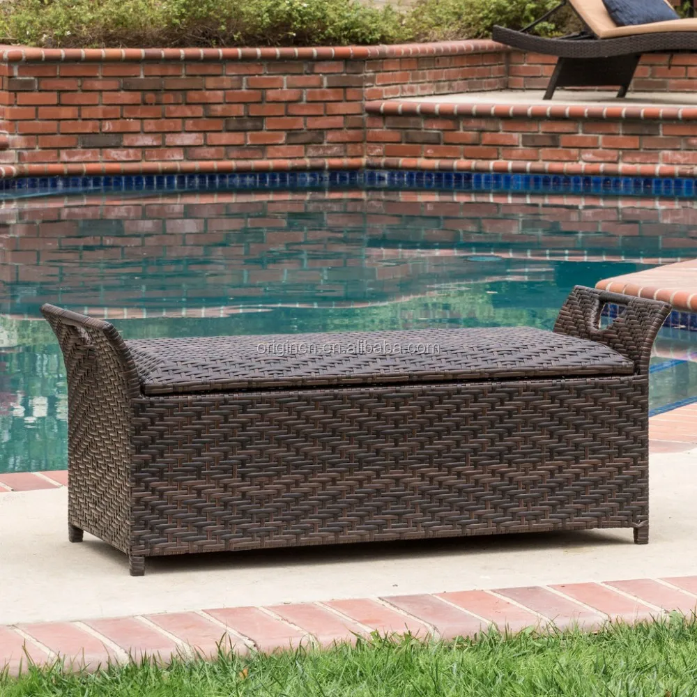 High Quality 5 Star Hotel Indoor Swimming Pool Furniture Outdoor Wicker Storage Bench Buy Storage Bench