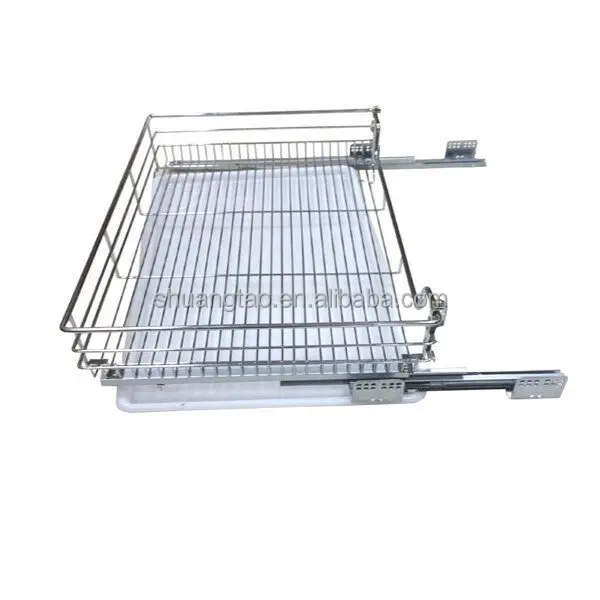 Sliding Chrome Wire Basket Drawers,Metal Storage Wire Drawer