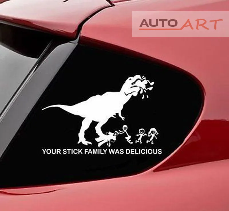 Lucu Vinil Transparan Stiker T Rex Mobil Stiker Buy T Rex Stiker