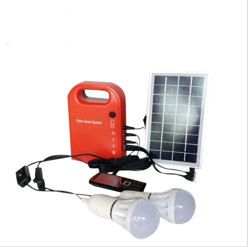 Household small solar generator lighting system portable battery energy storage power supply