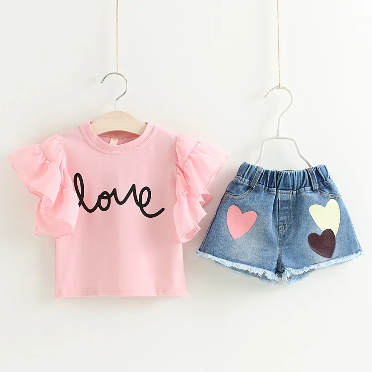 China Wholesale Market Korean Kids Wear Summer Teen Girl Clothing Set ...