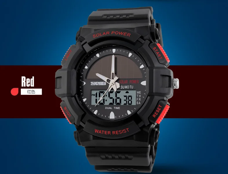waterproof solar powered watch