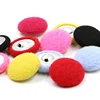 two layers round shape aluminium base velvet fabric cover button for coat overcoat