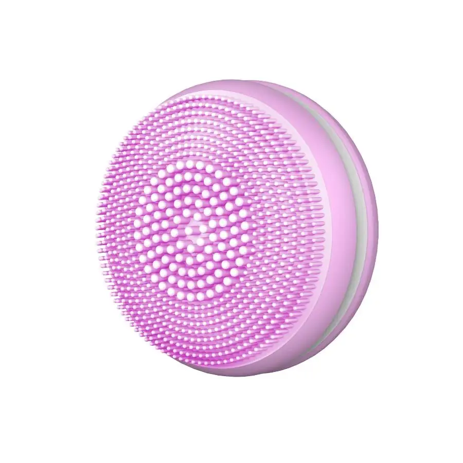 Electric Facial Cleansing Brush Silicone Vibration Mini Cleaner Deep Pore Round Cleaning Skin Massage face brush cleansing