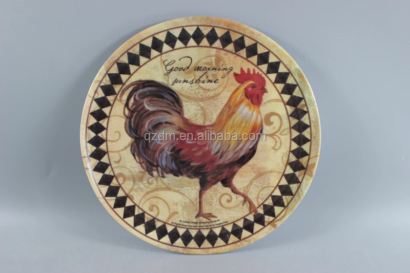 melamine dinner ware sets cock printing