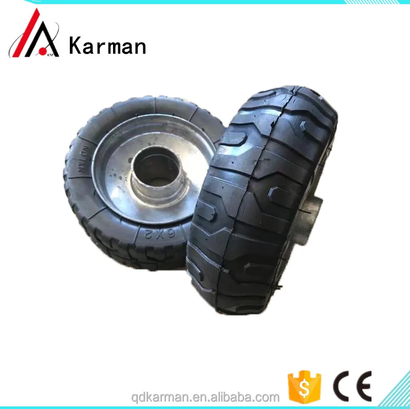 6X2 8X2 10X2 10X2.5 Solid Rubber Tyre - China Flat Free Tire, Foam Tire