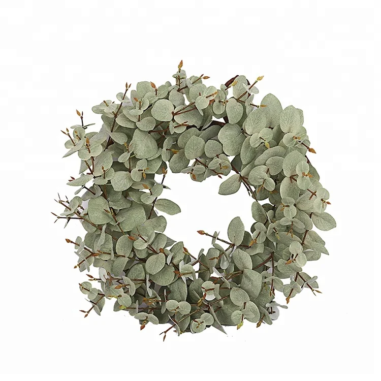 artificial eucalyptus leaves garden wedding wreath