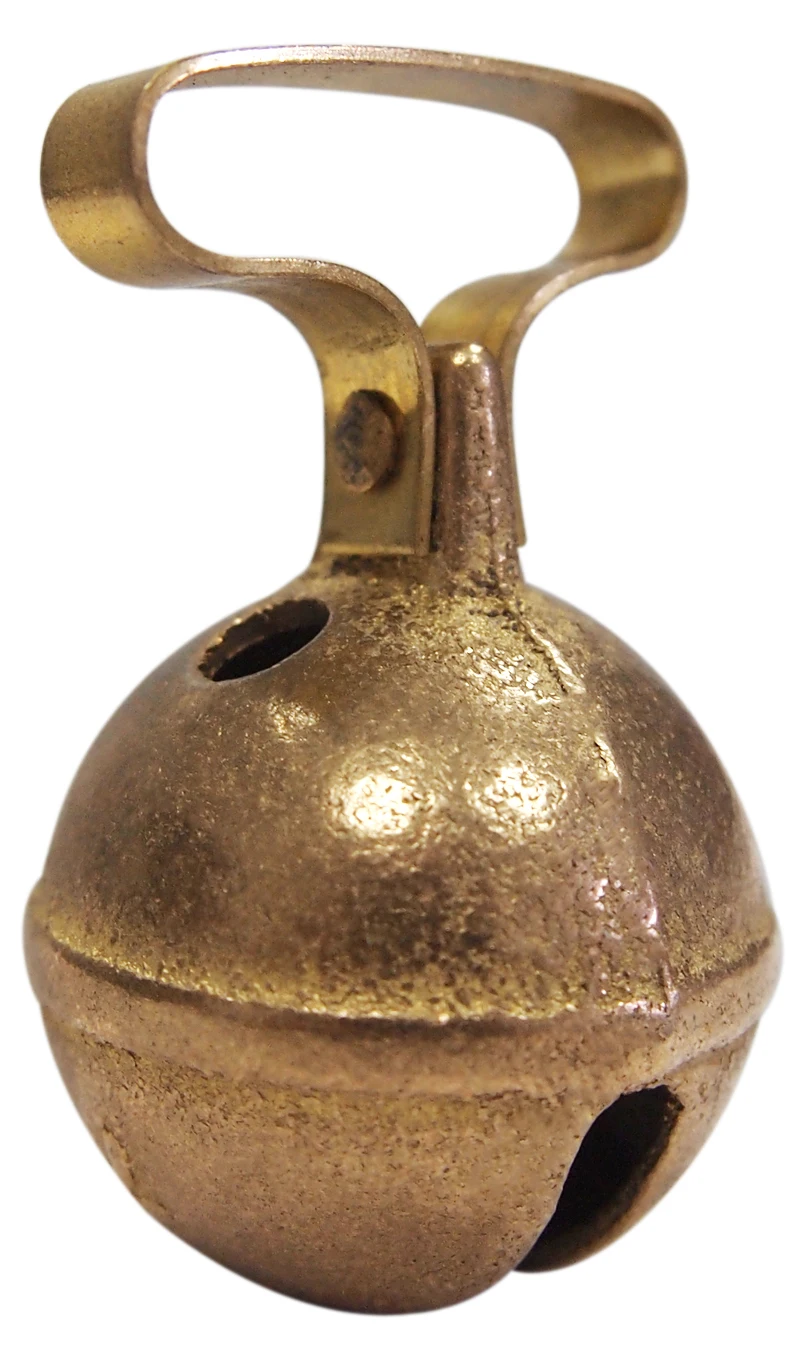 Dia 33mm Antique Brass Hunting Dog Bells With Collar Order To Send