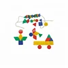Factory sale educational kids thread buttons children early learning interactive toys