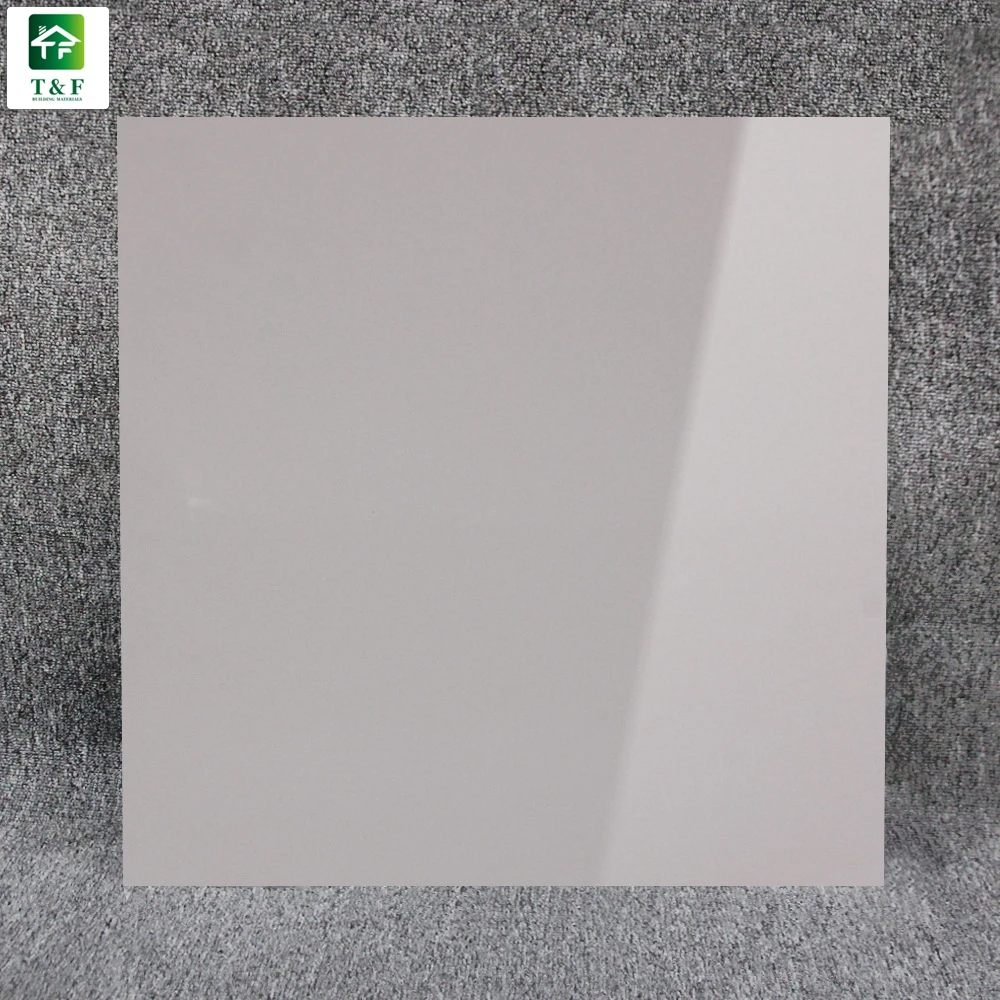 Iran Pure Light Grey Vitrified Polished Porcelain Floor Tile 24x24