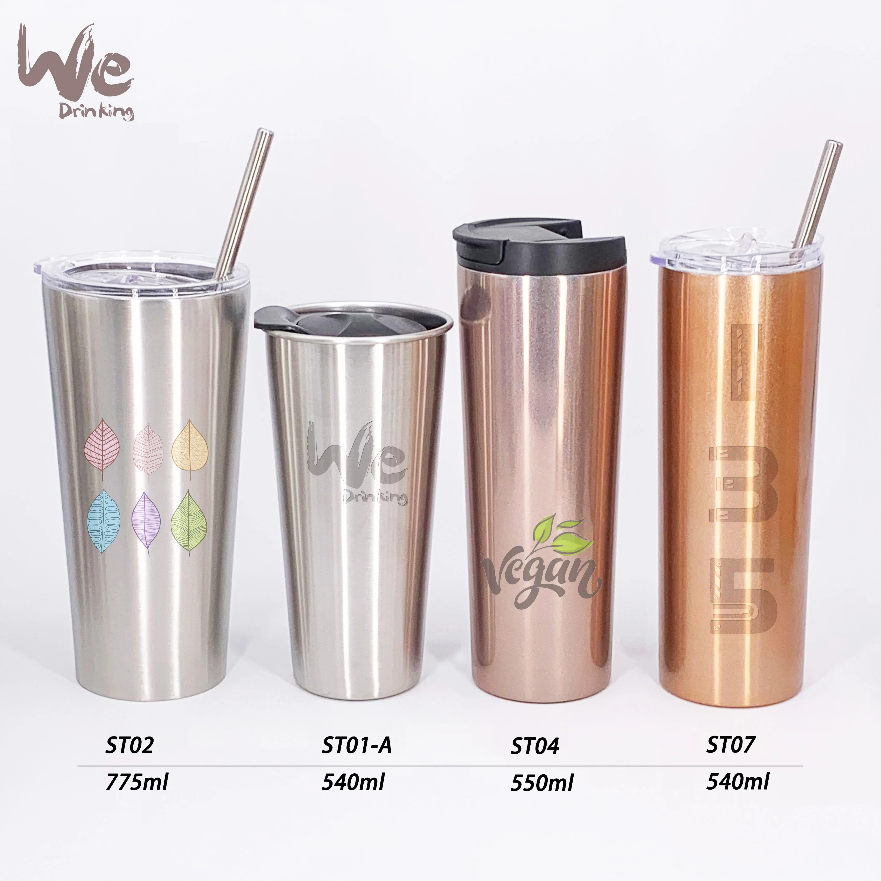 St Double Wall Stainless Steel Insulated Travel Coffee Mug With Leak