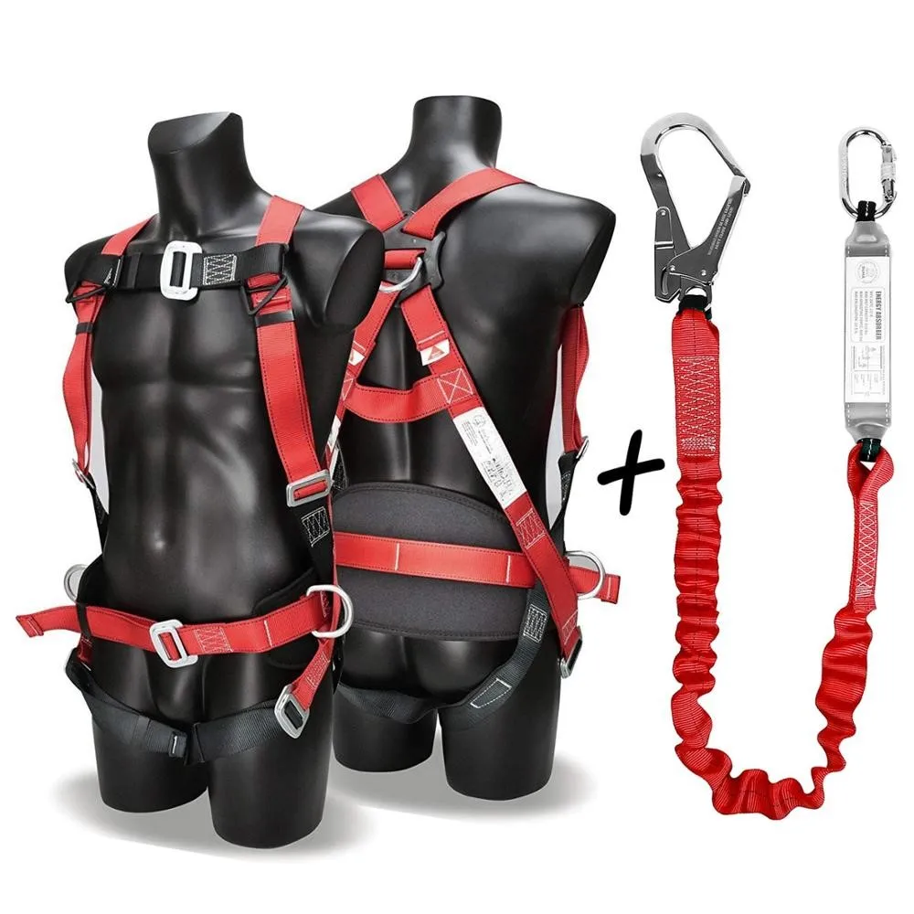 Kit de Arnés de Seguridad DCM con Cordón de Absorción de Impactos