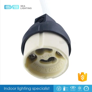 Led Gu10 Socket Ceramic Bulb Halogen Lamp Wire Connector Holder Led Gu10 Socket Ceramic Bulb Halogen