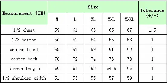 Probiker Size Chart