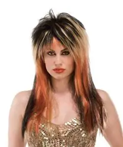 Wig Punk Diva Black/Blonde/Copper