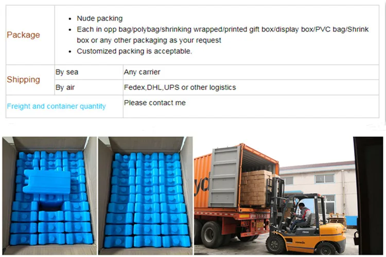 Factory Homemade Ice Brick Air Cooler Ice Pack For Fans With Pcm Gel