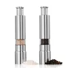 Stainless Steel Pepper Mills for Grains, Spices, Table Seasoning Grinders