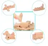 Classic Natural Wooden Building Blocks Sets 80 Pcs Blocks for Toddlers Educational Preschool Learning Toys