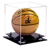 high quality hole sale clear acrylic display box mini basketball premium display case