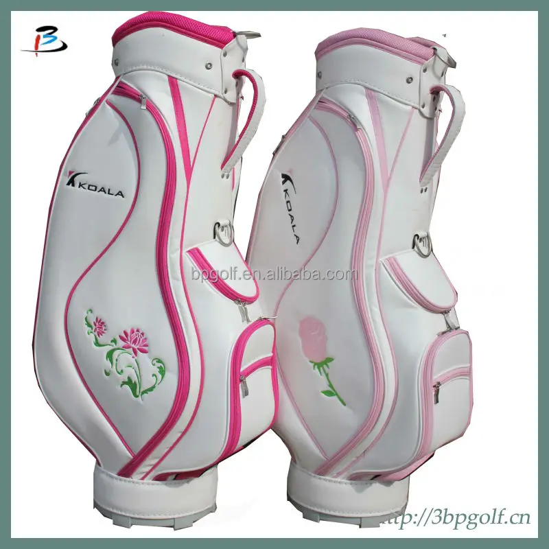 New Design Pu Ladies Pink Golf Bags Buy Ladies Pink Golf Bags,Women