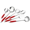 2019 China supplier kitchen accessories set durable cookware sets silverware plastic handle rice spoon