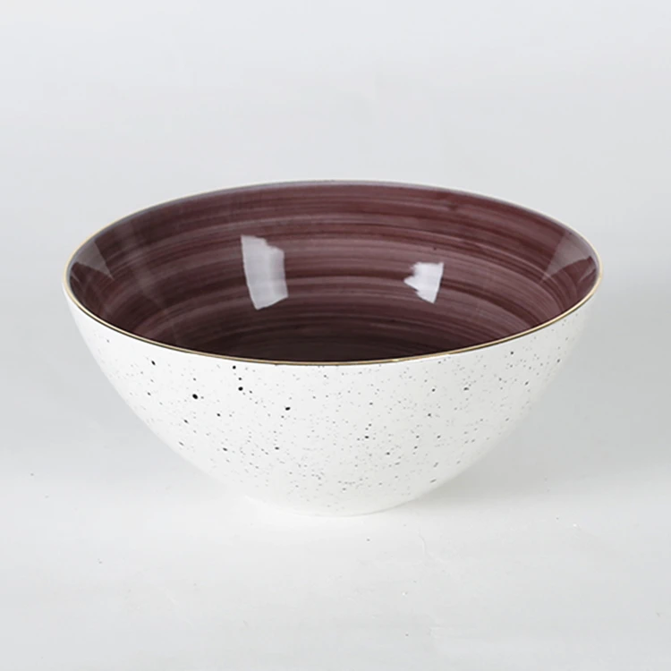 Home goods bulk unique design various color flat purple spiral 7.5 inch cheap ceramic plate 