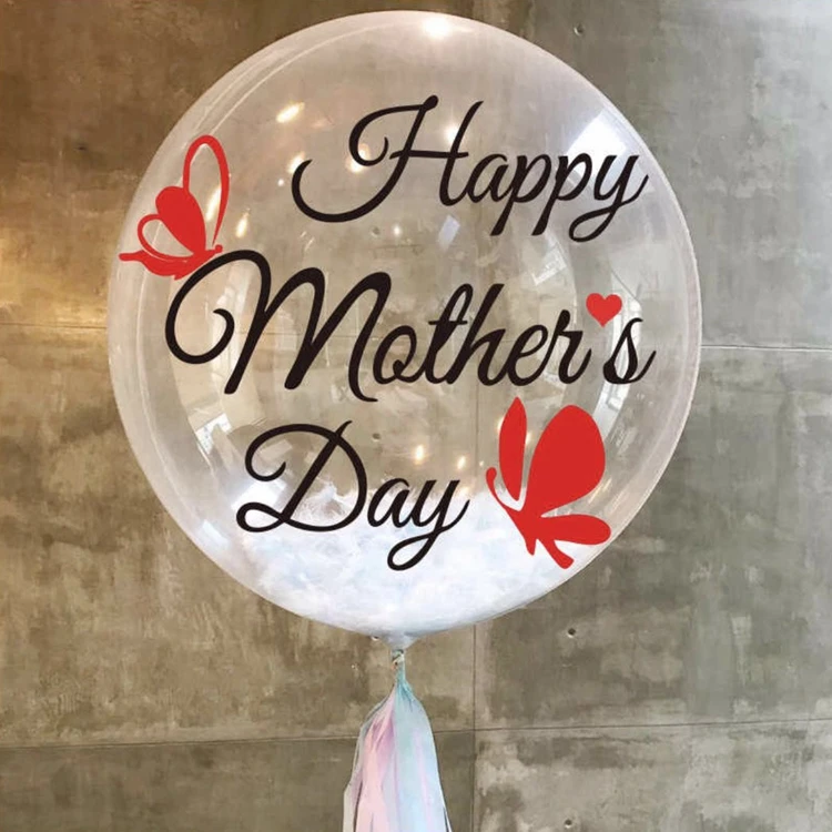 Happy Mother's Day Bobo Balloons Sticker for 18inch/24inch/36inch bobo ...