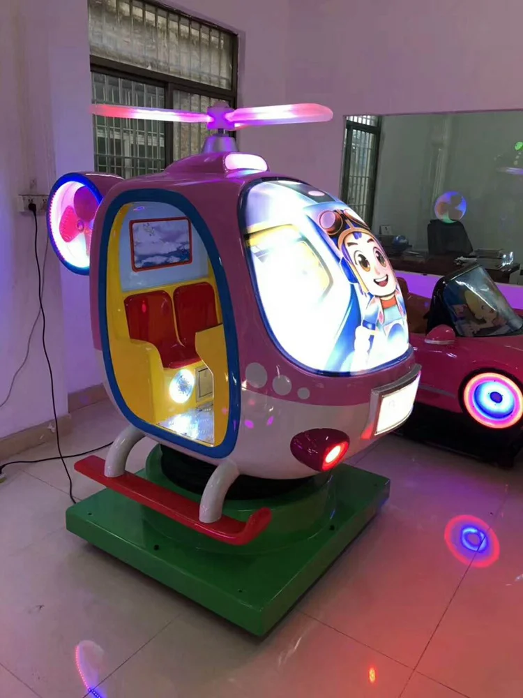 Hot Selling Coin Operated Kiddie Rides Helicopter Amusement Rides For ...